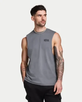 Camiseta sin mangas oversize básica para hombre