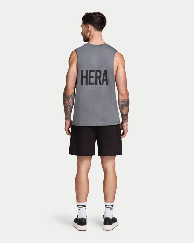 Camiseta sin mangas oversize básica para hombre Camiseta sin mangas oversize básica para hombre