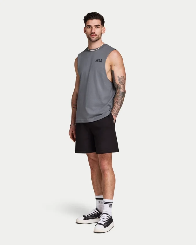 Camiseta sin mangas oversize básica para hombre Camiseta sin mangas oversize básica para hombre