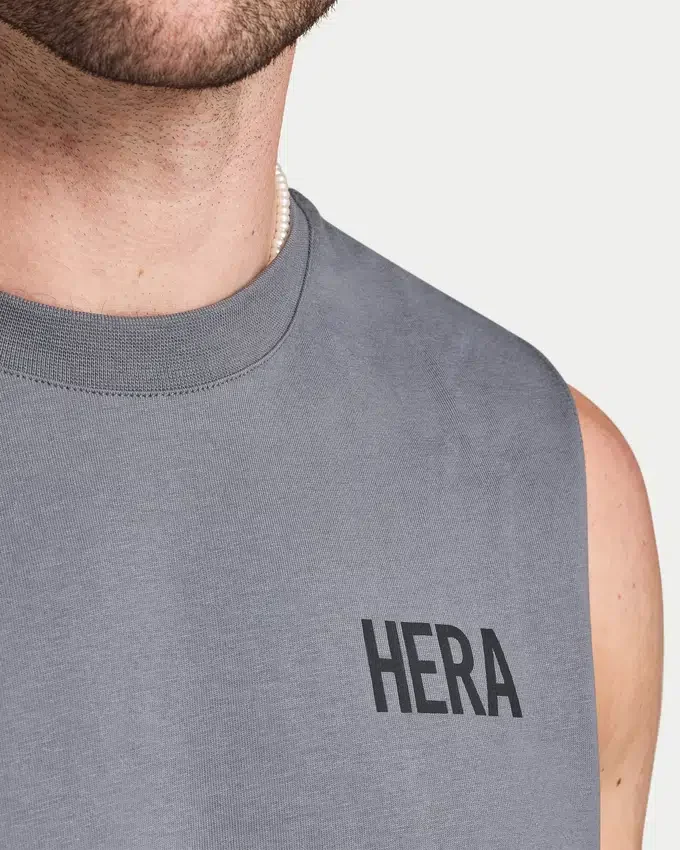Camiseta sin mangas oversize básica para hombre Camiseta sin mangas oversize básica para hombre