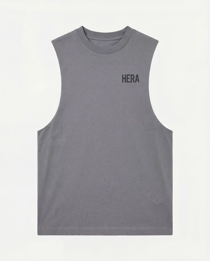 Camiseta sin mangas oversize básica para hombre Camiseta sin mangas oversize básica para hombre