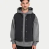 Chaleco utilitario acolchado para hombre – negro