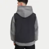 Chaleco utilitario acolchado para hombre – negro