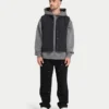 Chaleco utilitario acolchado para hombre – negro