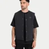 Chaleco utilitario acolchado para hombre – negro