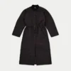 Chaqueta acolchada larga para mujer – negra