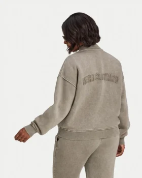 Chaqueta bomber lavada de la colección Signature para mujer