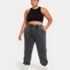 Crop top deportivo «Base Racer» para mujer – negro