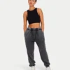 Crop top deportivo «Base Racer» para mujer – negro