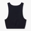Crop top deportivo «Base Racer» para mujer – negro