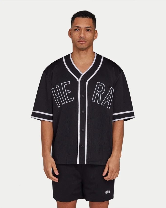 Jersey de malla «Varsity» para hombre – negro Jersey de malla «Varsity» para hombre – negro