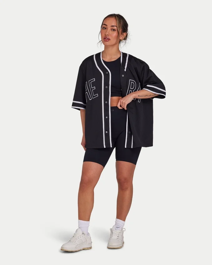 Jersey de malla «Varsity» para hombre – negro Jersey de malla «Varsity» para hombre – negro