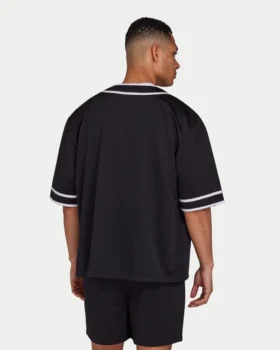 Jersey de malla «Varsity» para hombre – negro