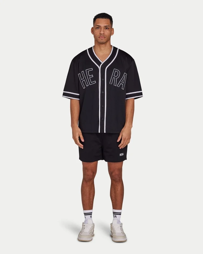 Jersey de malla «Varsity» para hombre – negro Jersey de malla «Varsity» para hombre – negro
