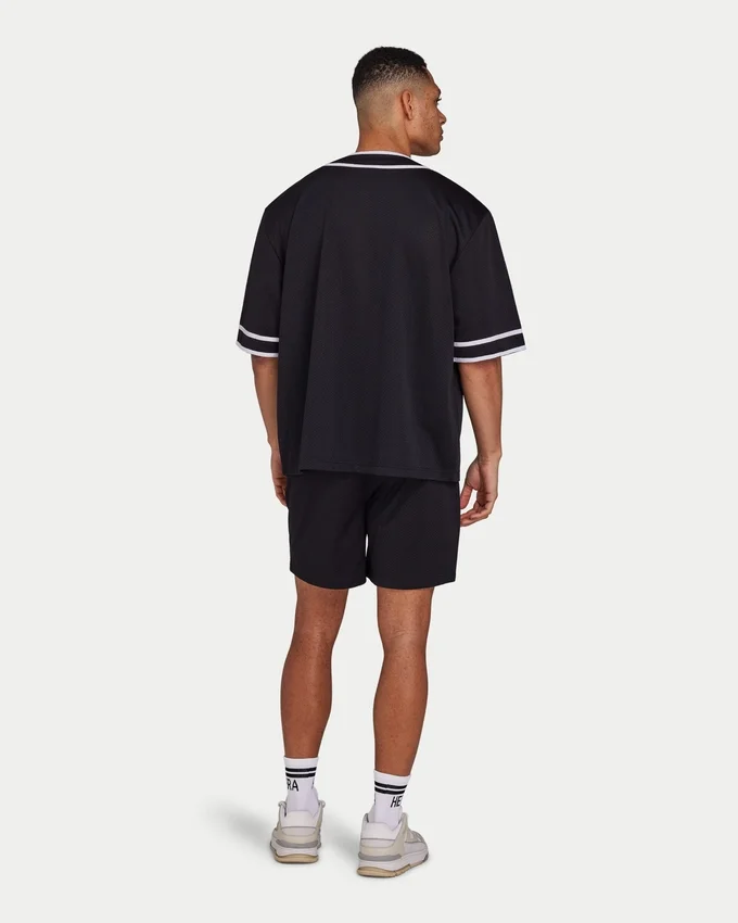 Jersey de malla «Varsity» para hombre – negro Jersey de malla «Varsity» para hombre – negro