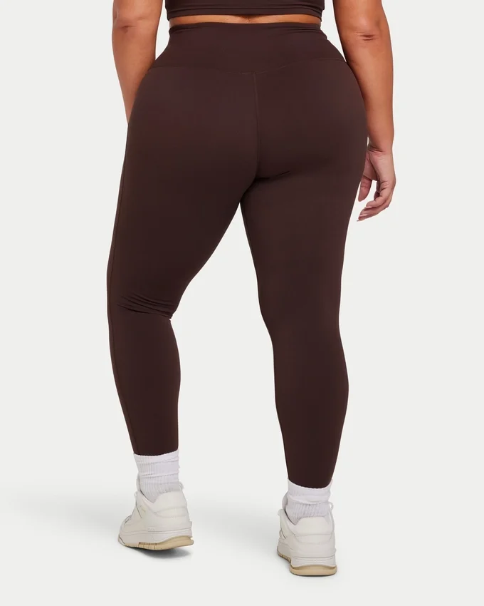Leggings básicos para mujer – marrón pizarra Leggings básicos para mujer – marrón pizarra