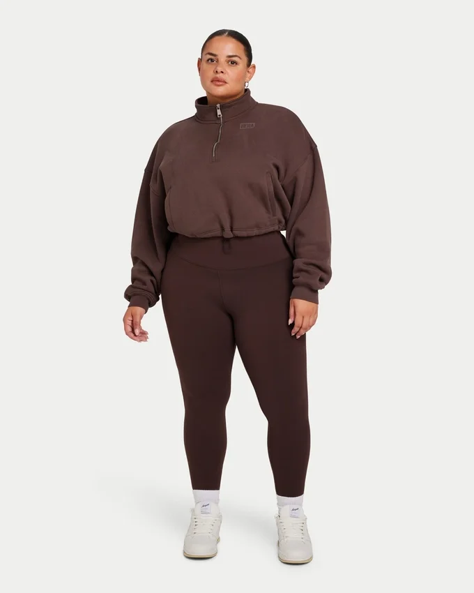 Leggings básicos para mujer – marrón pizarra Leggings básicos para mujer – marrón pizarra