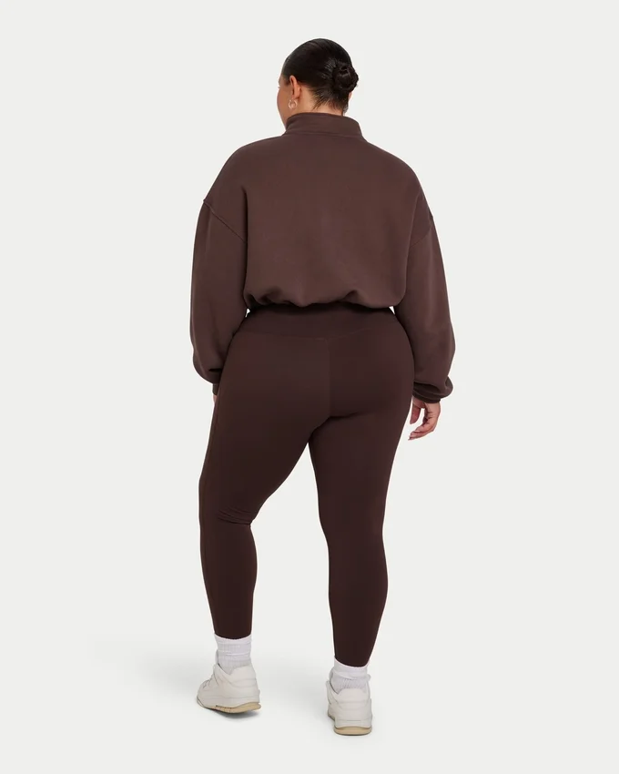 Leggings básicos para mujer – marrón pizarra Leggings básicos para mujer – marrón pizarra