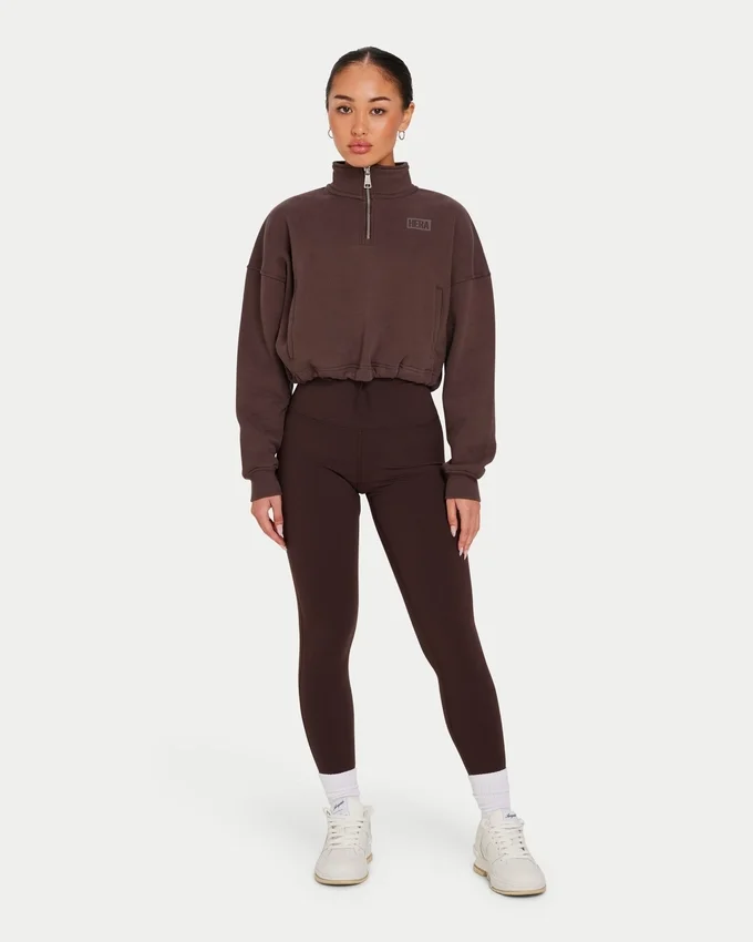 Leggings básicos para mujer – marrón pizarra Leggings básicos para mujer – marrón pizarra