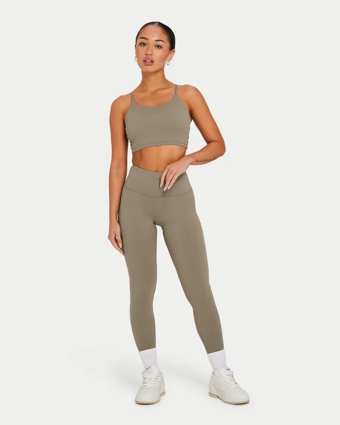 Leggings Essential para mujer – gris pantano Leggings Essential para mujer – gris pantano