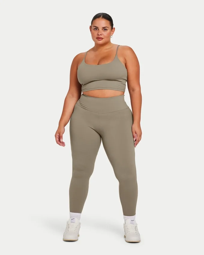Leggings Essential para mujer – gris pantano Leggings Essential para mujer – gris pantano