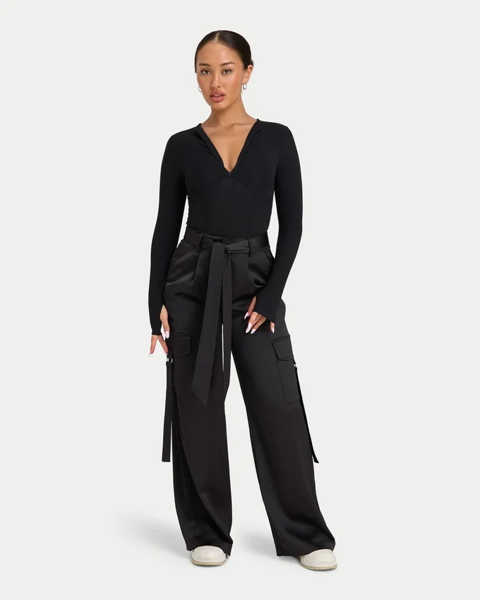 Pantalón cargo entallado para mujer Pantalón cargo entallado para mujer