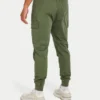 Pantalón cargo utilitario para hombre – caqui oscuro