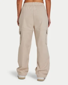 Pantalones cargo para mujer – color avena