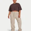 Pantalones cargo para mujer – color avena Pantalones cargo para mujer – color avena