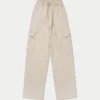 Pantalones cargo para mujer – color avena Pantalones cargo para mujer – color avena