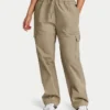 Pantalones cargo para mujer – gris verdoso Pantalones cargo para mujer – gris verdoso