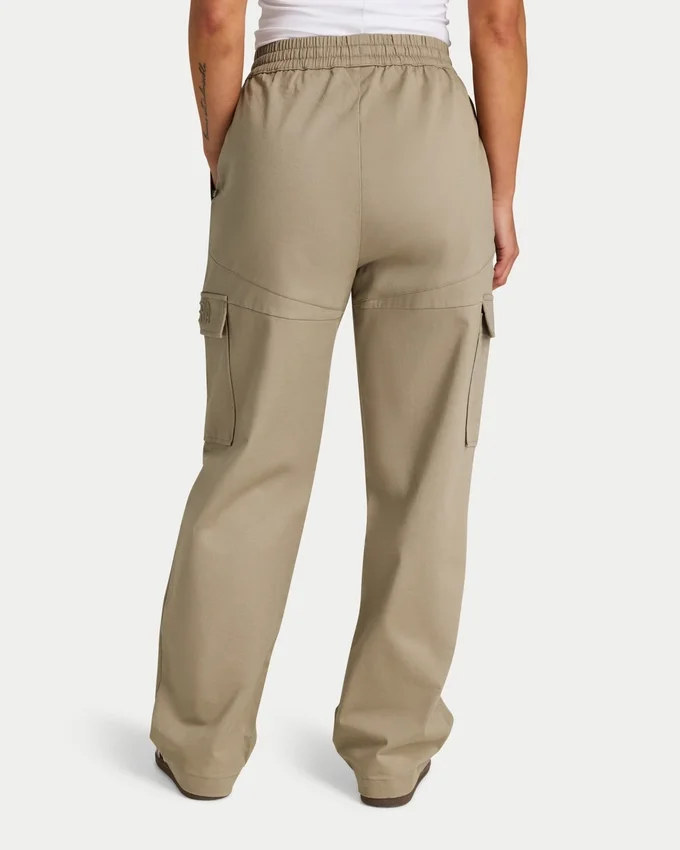Pantalones cargo para mujer – gris verdoso Pantalones cargo para mujer – gris verdoso