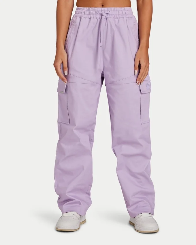 Pantalones cargo para mujer – lila primaveral Pantalones cargo para mujer – lila primaveral