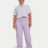 Pantalones cargo para mujer – lila primaveral Pantalones cargo para mujer – lila primaveral
