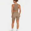 Pantalones cortos Base para mujer – gris verdoso