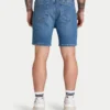 Pantalones cortos de corte ajustado para hombre – azul medio Pantalones cortos de corte ajustado para hombre – azul medio