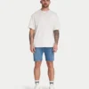 Pantalones cortos de corte ajustado para hombre – azul medio Pantalones cortos de corte ajustado para hombre – azul medio