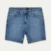 Pantalones cortos de corte ajustado para hombre – azul medio Pantalones cortos de corte ajustado para hombre – azul medio