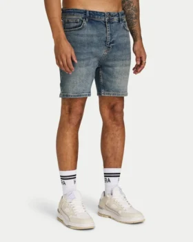 Pantalones cortos de corte ajustado para hombre – Blue Sand