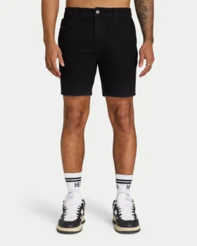 Pantalones cortos de corte ajustado para hombre – negro