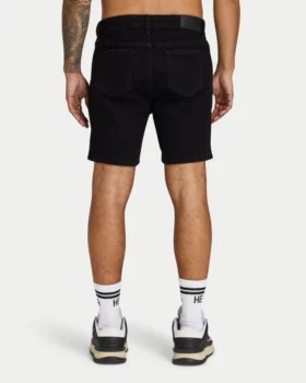 Pantalones cortos de corte ajustado para hombre – negro