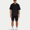Pantalones cortos de corte ajustado para hombre – negro