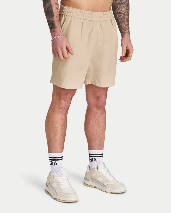 Pantalones cortos de lino para hombre Pantalones cortos de lino para hombre