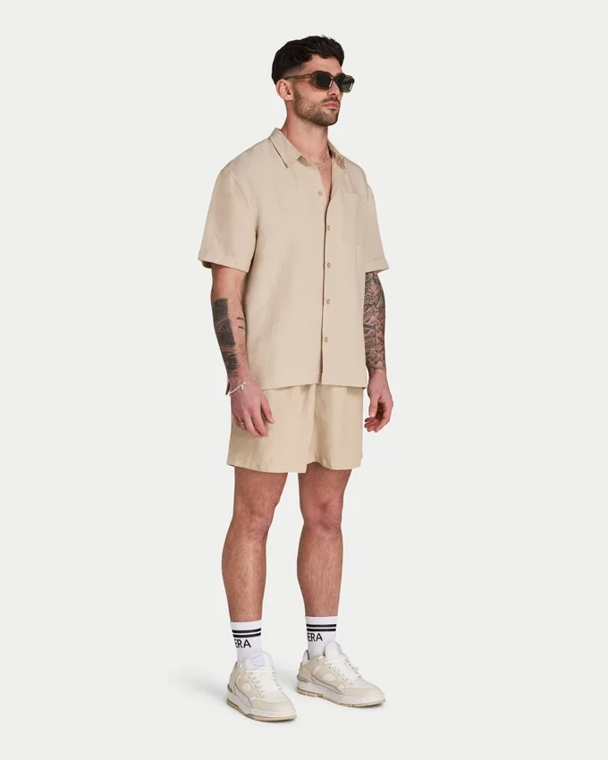 Pantalones cortos de lino para hombre Pantalones cortos de lino para hombre