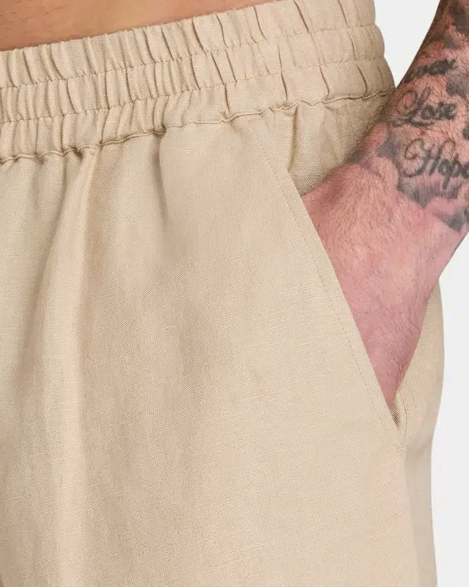 Pantalones cortos de lino para hombre Pantalones cortos de lino para hombre