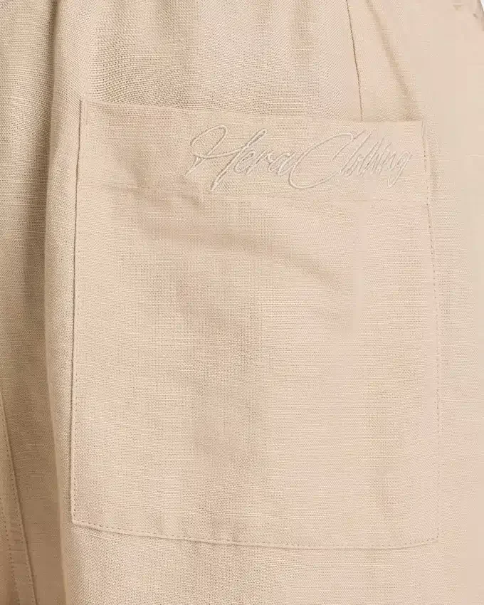 Pantalones cortos de lino para hombre Pantalones cortos de lino para hombre