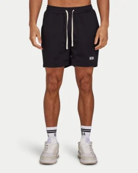 Pantalones cortos de malla para hombre – negro