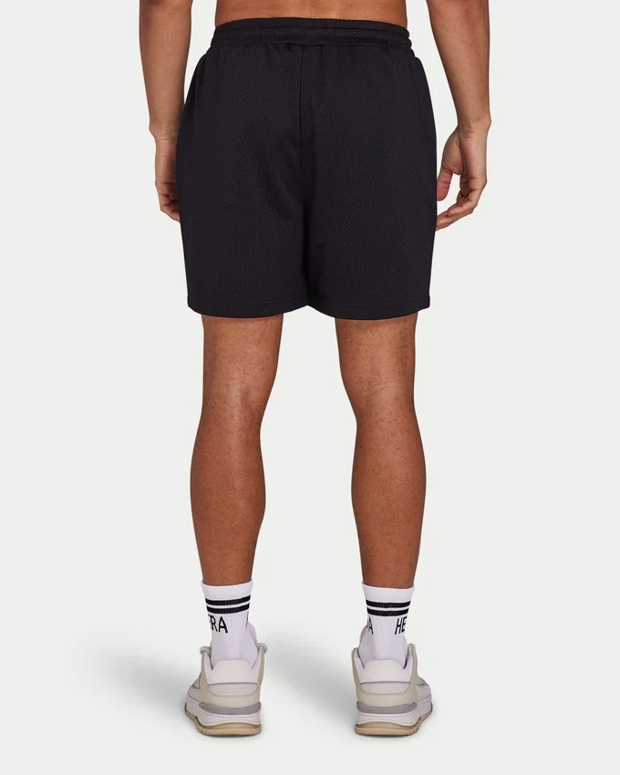 Pantalones cortos de malla para hombre – negro Pantalones cortos de malla para hombre – negro