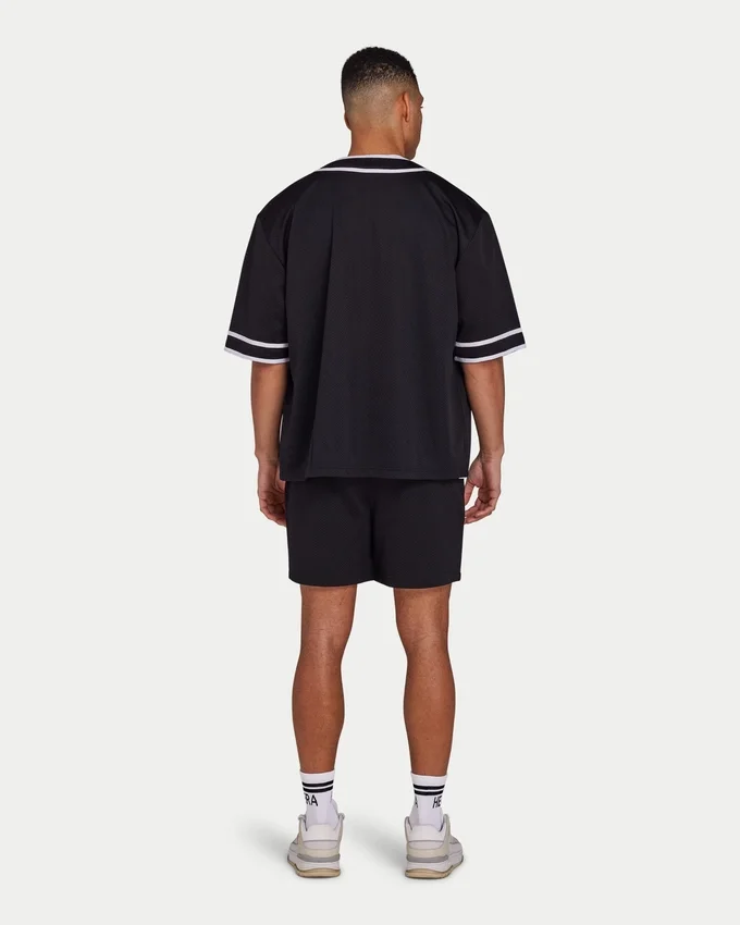 Pantalones cortos de malla para hombre – negro Pantalones cortos de malla para hombre – negro