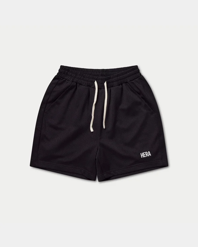 Pantalones cortos de malla para hombre – negro Pantalones cortos de malla para hombre – negro